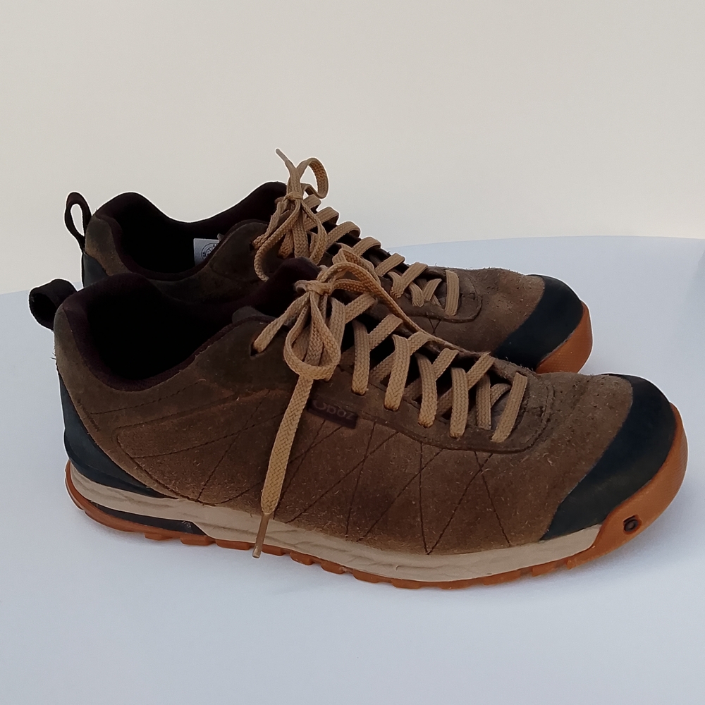 Oboz Men's Low Bozeman Brown Leather Hiking Boots Size 9 Fits Like A 10 - Picture 3 of 13